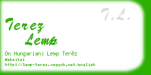 terez lemp business card